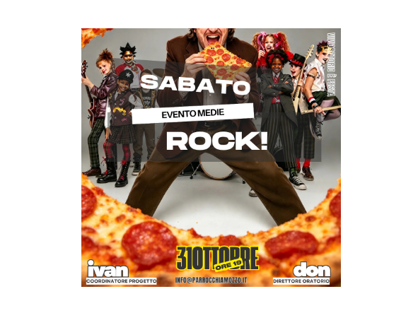 VIVIORATORIO SPECIALE serata medie: Sabato Rock!